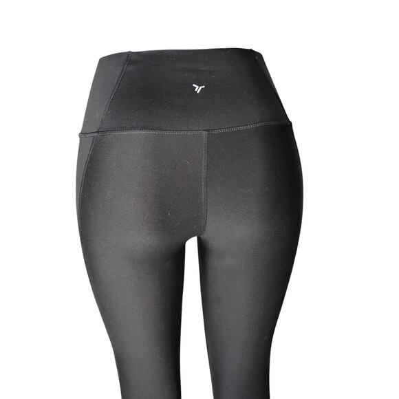 Old Navy Active Powerpress Leggings Black Small High Rise Go Dry Full Length - Picture 4 of 9